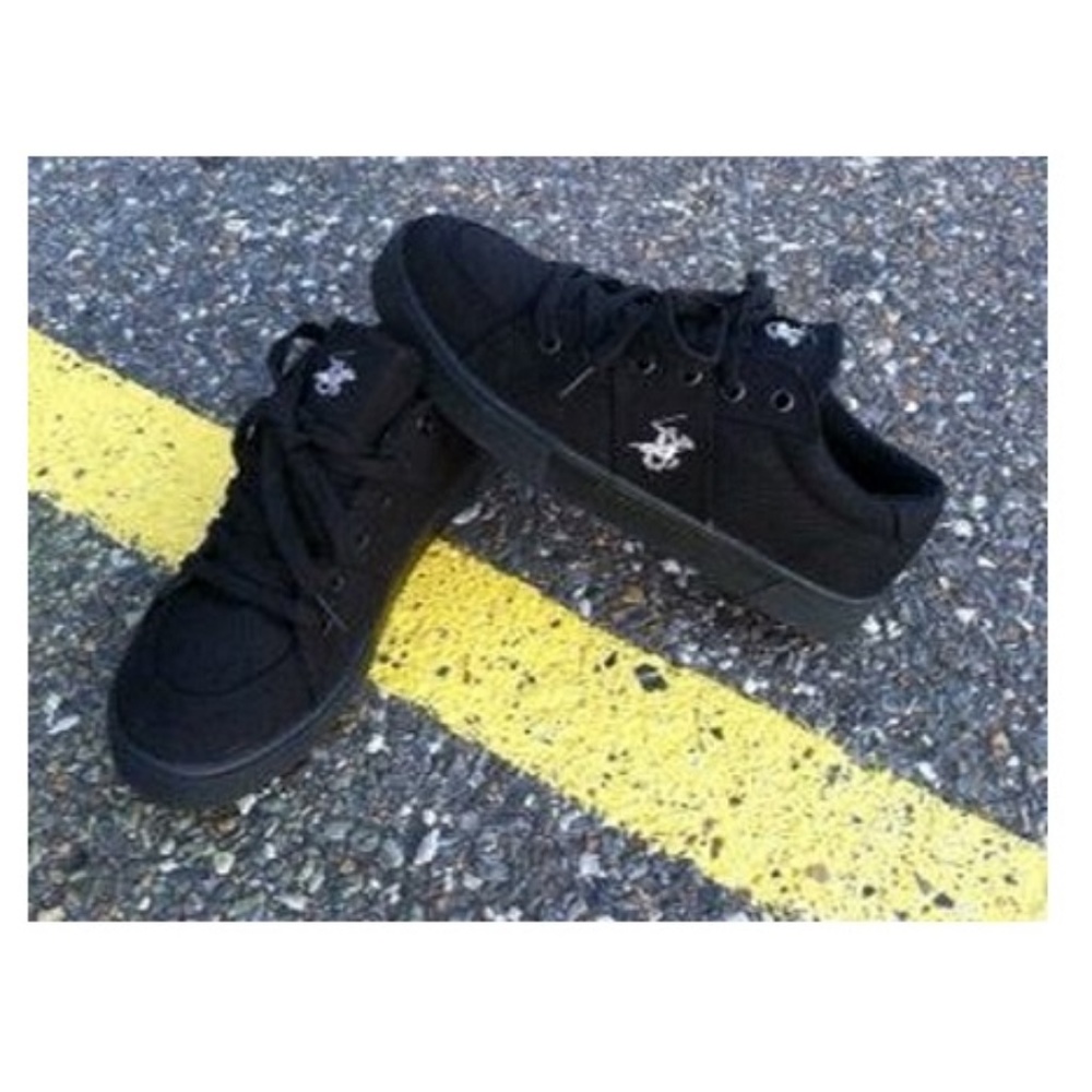 NEW - BLACK BEVERLY HILLS POLO CLUB SNEAKERS - MEN - SIZE 10
